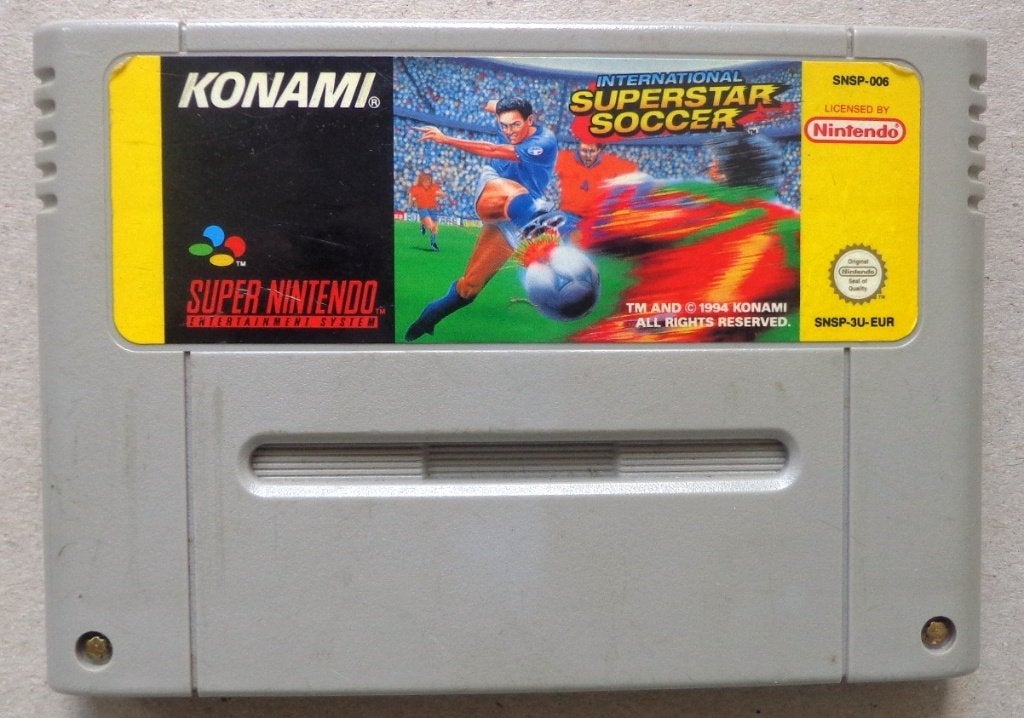 International Superstar Soccer voor de Super Nintendo, Gebruikt, 2 spelers, Ophalen of Verzenden, Vanaf 3 jaar