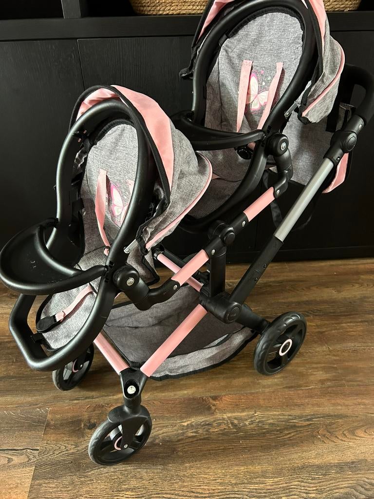 Poppenwagen tweeling, Ophalen, Zo goed als nieuw, Kinderwagen of Buggy