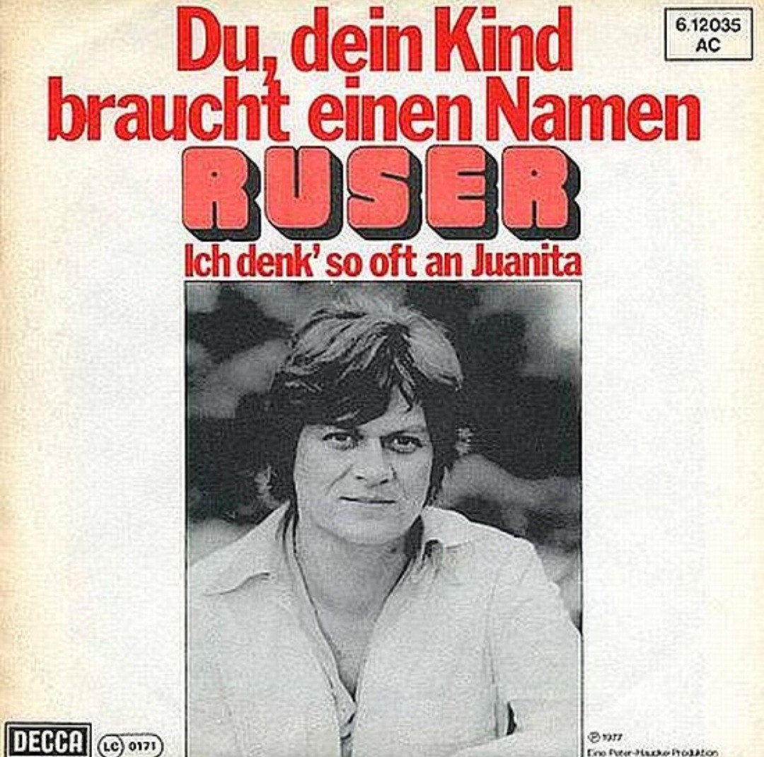 Ruser-Du,dein Kind braucht einen Namen-ich denk' so oft, Cd's en Dvd's, Ophalen, Gebruikt, Schlager