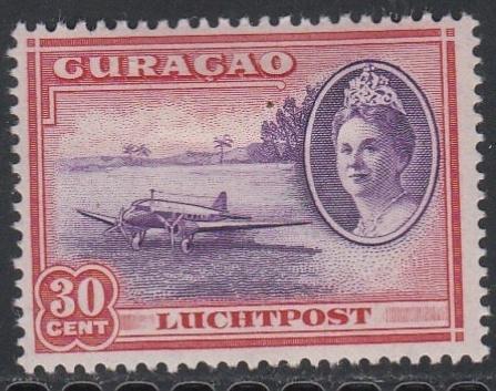 Curacao 1942 LP30 Luchtpost 30c, Ongebruikt, Ophalen of Verzenden, Postfris