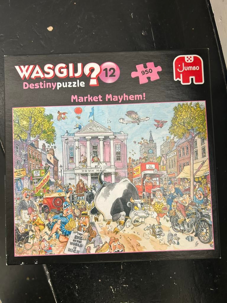 Wasgij Destiny 12 Market Mayhem! Legpuzzel 950 stukjes, Ophalen, 500 t/m 1500 stukjes, Zo goed als nieuw, Legpuzzel