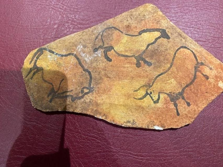 Prehistorische tekening, Ophalen of Verzenden