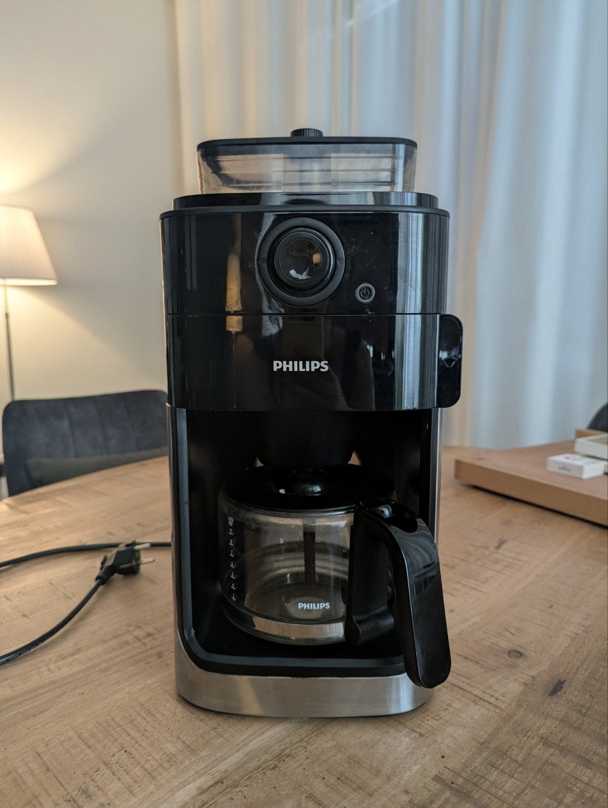Philips Grind & Brew HD7769/00 Koffiezetapparaat - ZGAN, Afneembaar waterreservoir, 10 kopjes of meer, Koffiemachine, Ophalen of Verzenden