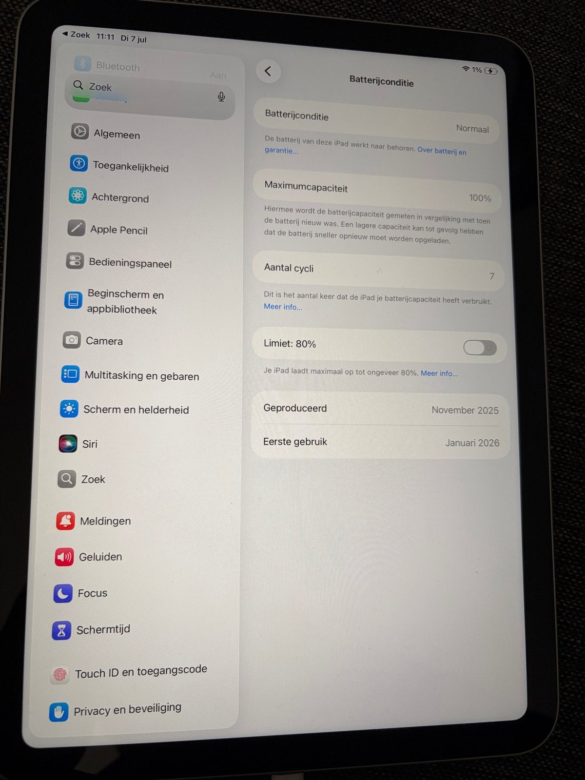 APPLE iPad (2025) - A16 - 11 inch - 128 GB - Silver - Wifi, Computers en Software, Apple iPads, Apple iPad Air, Zo goed als nieuw