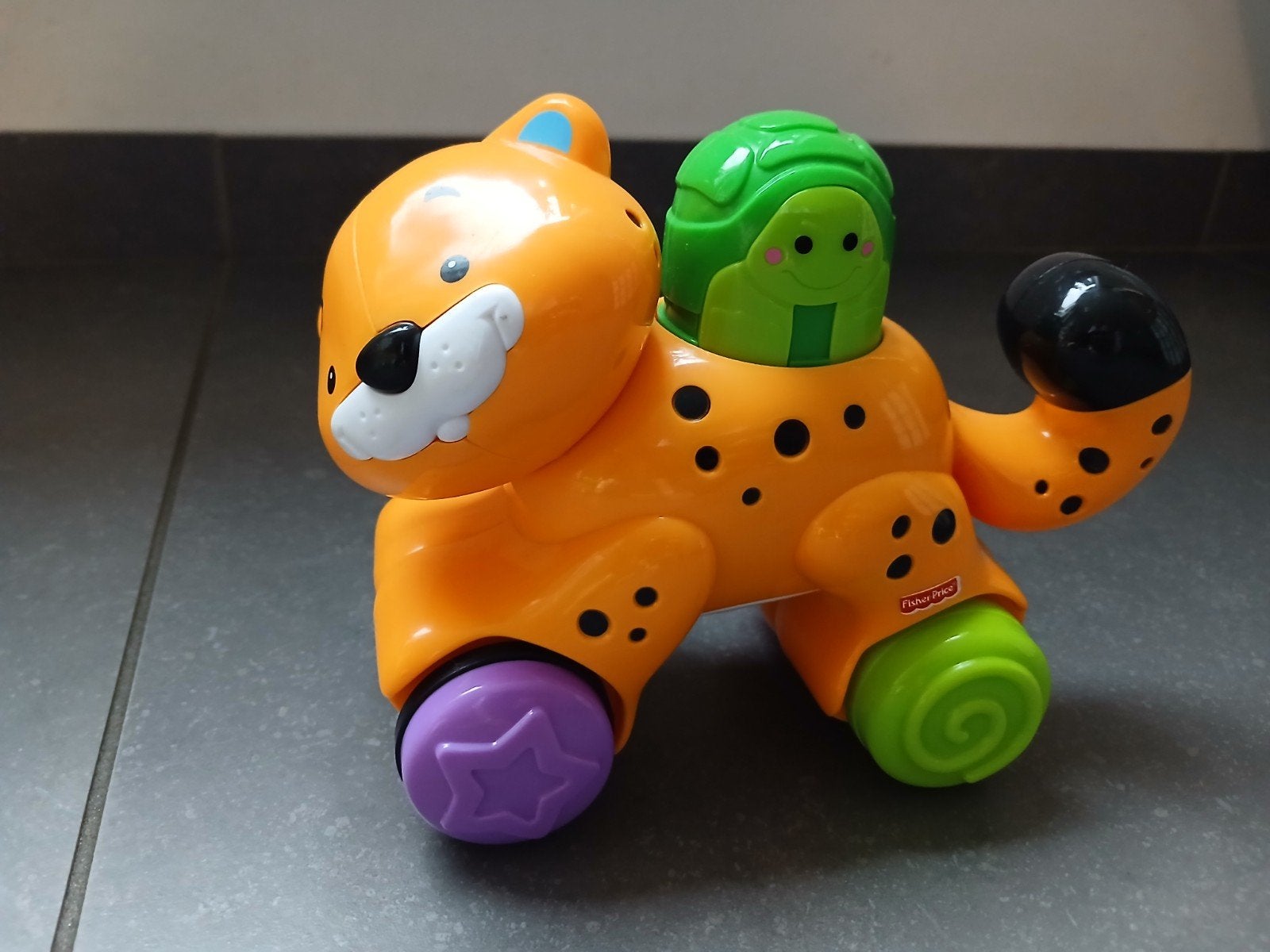 Fisher-Price Tijger Duw speelgoed, Kinderen en Baby's, Ophalen of Verzenden, Zo goed als nieuw, Speelset