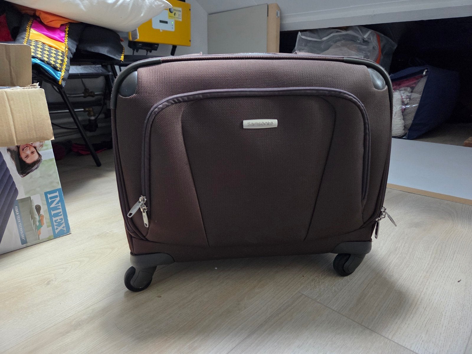 Reis/werkkoffer Samsonite, Ophalen of Verzenden, Hard kunststof, Uitschuifbare handgreep