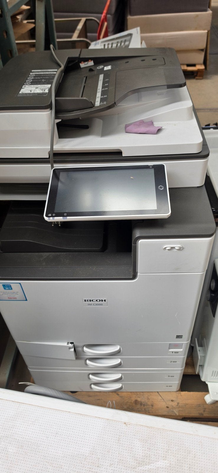 Ricoh IM C3000 All-in-one Printer - Zo goed als nieuw, Computers en Software, Printers, Ophalen, Kleur printen, All-in-one, Zo goed als nieuw