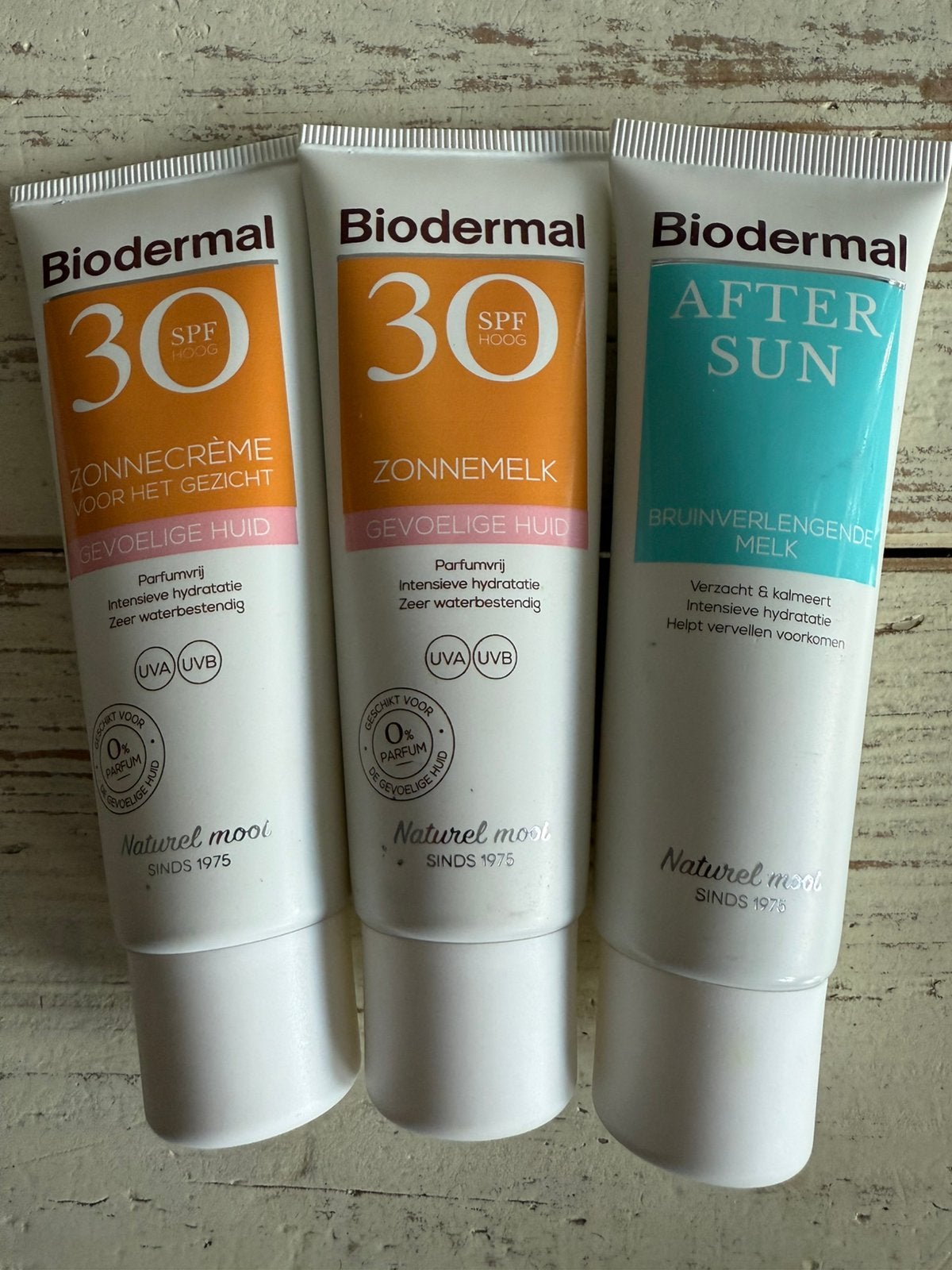 set zonnebrand & aftersun gevoelige huid factor 30 BIODERMAL, Ophalen of Verzenden, Nieuw, Zonnebrand of After Sun