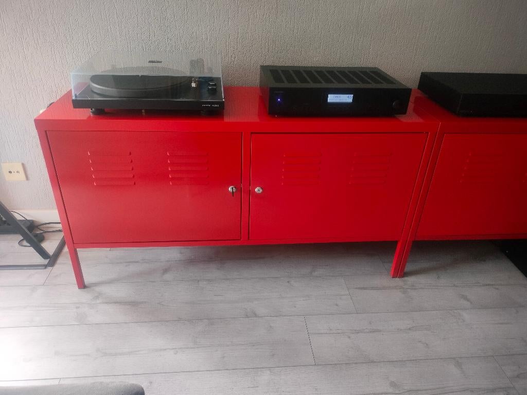IKEA PS Kast Rood (2x), Ophalen, Zo goed als nieuw, Industrieel