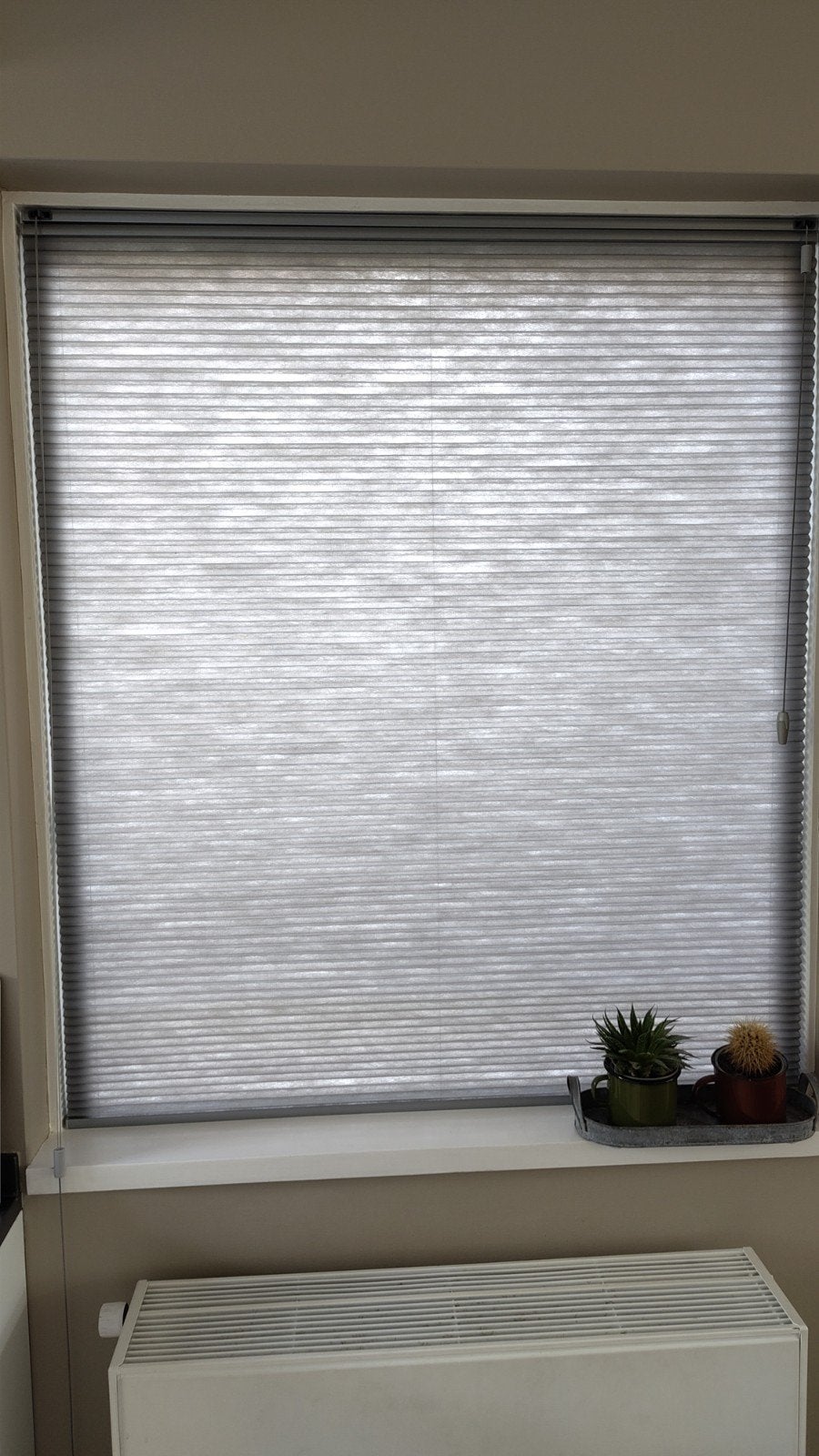 Karwei Plissé Dupli Gordijn - Antraciet - 104x120 cm, Gebruikt, Karwei, Ophalen of Verzenden, Grijs