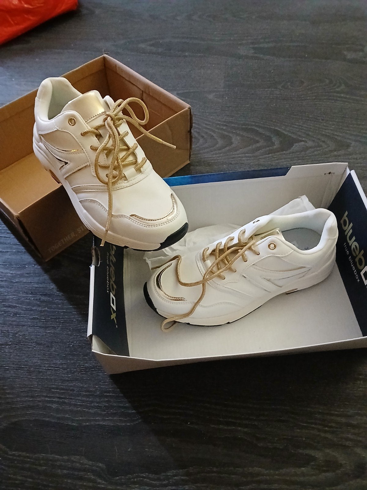 Dames schoenen / sneakers maat 38 nieuw, Blue Box, Wit, Nieuw, Ophalen of Verzenden
