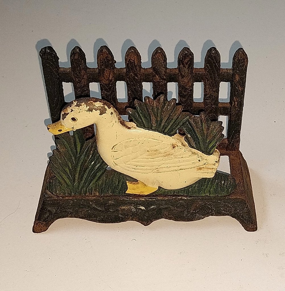 Brocante Gietijzeren servethouder, Ophalen of Verzenden