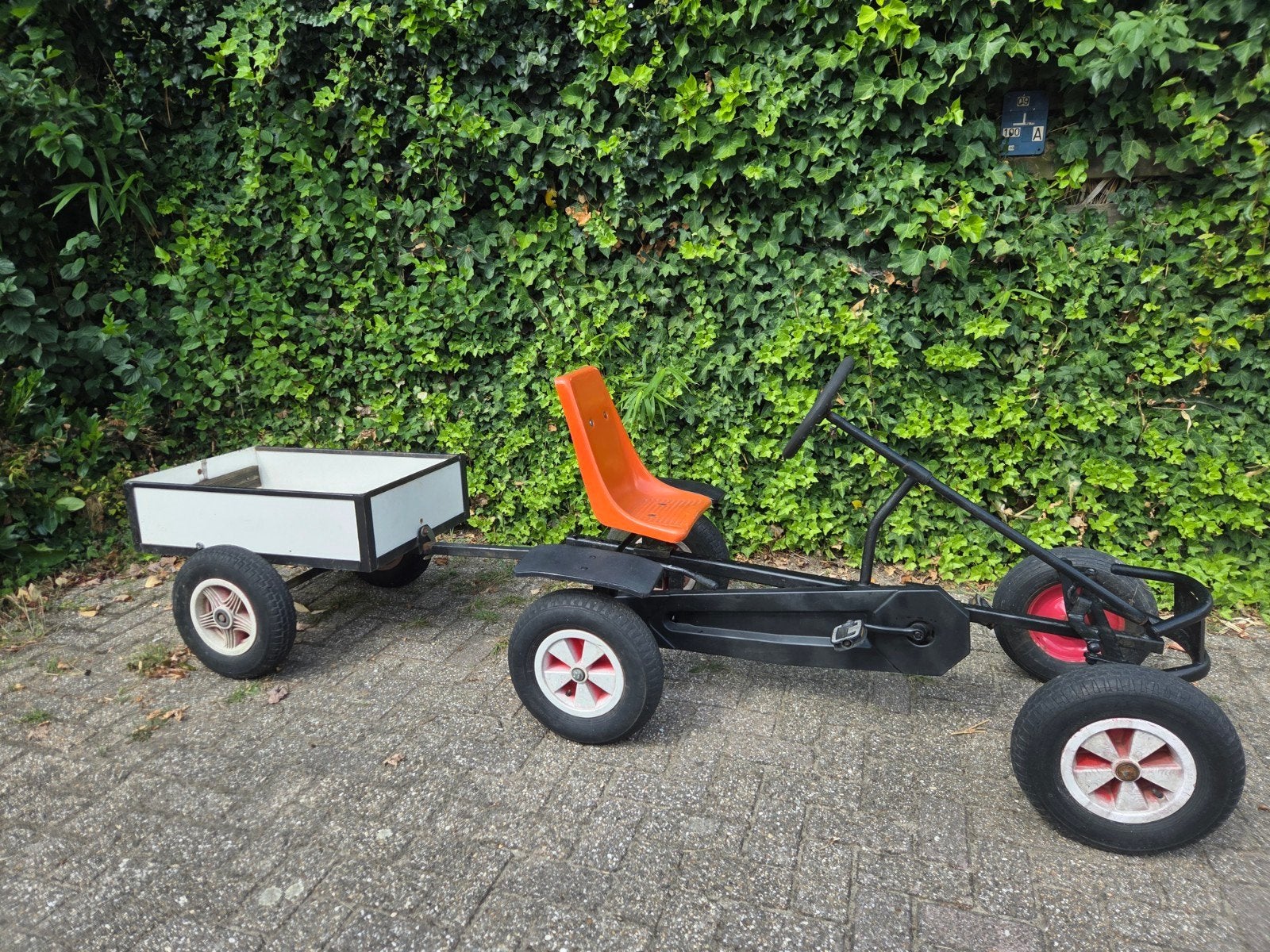 skelter met aanhanger, Kinderen en Baby's, Speelgoed | Buiten | Skelters, Ophalen, Gebruikt, Mammoet, Met kar of aanhanger