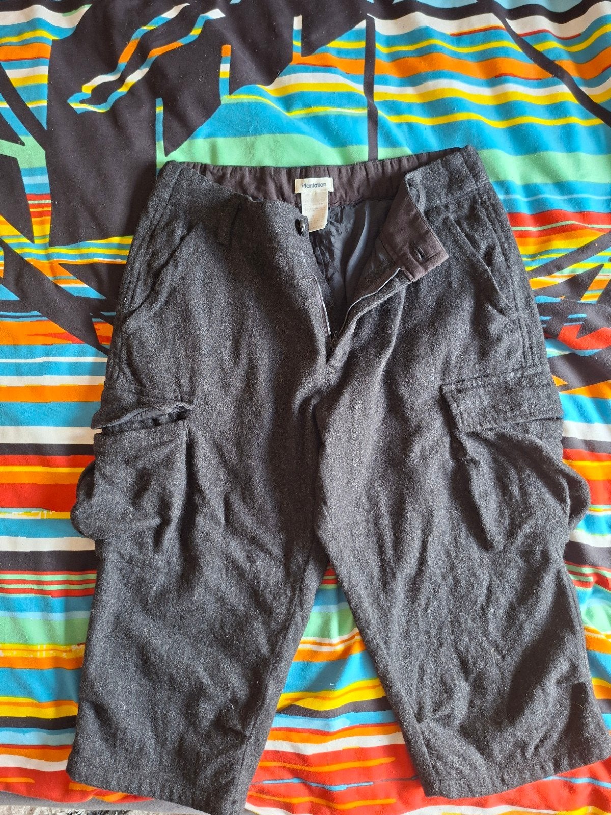 Originele Issey Miyake Plantation broek uit Japan, Kleding | Dames, Maat 38/40 (M), Ophalen of Verzenden, Grijs, Gedragen