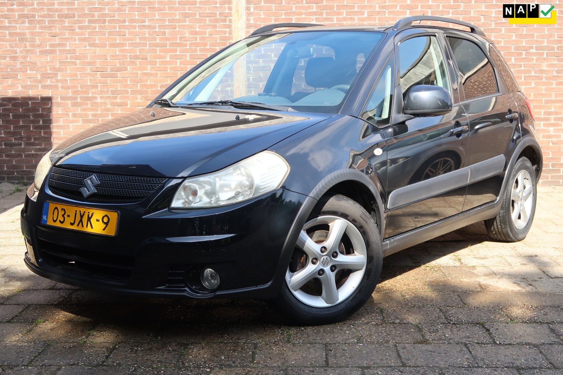 Suzuki SX4 1.6 Shogun *Rijklaarprijs *Trekhaak *2e Eigenaar, Auto's, Gebruikt, Zwart, 4 cilinders, Origineel Nederlands
