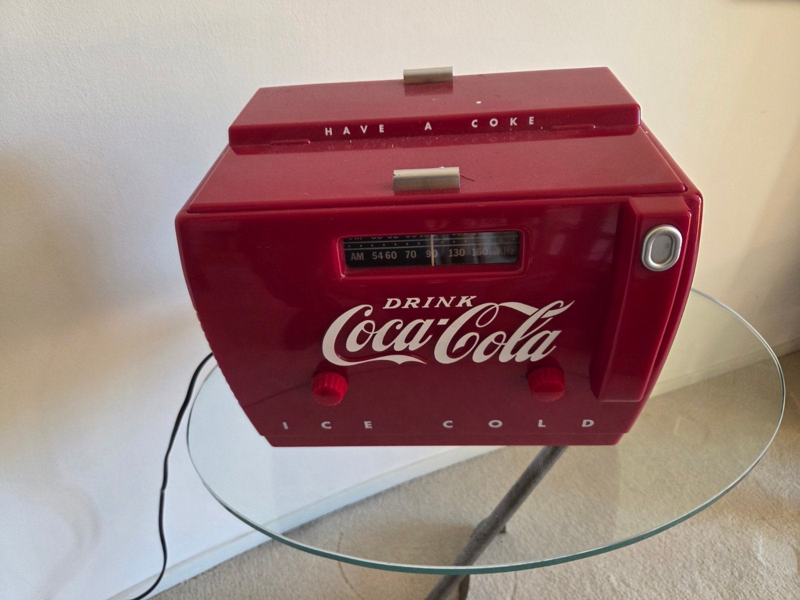 Coca-Cola radio cassette recorder - Vintage design, Ophalen, Radio