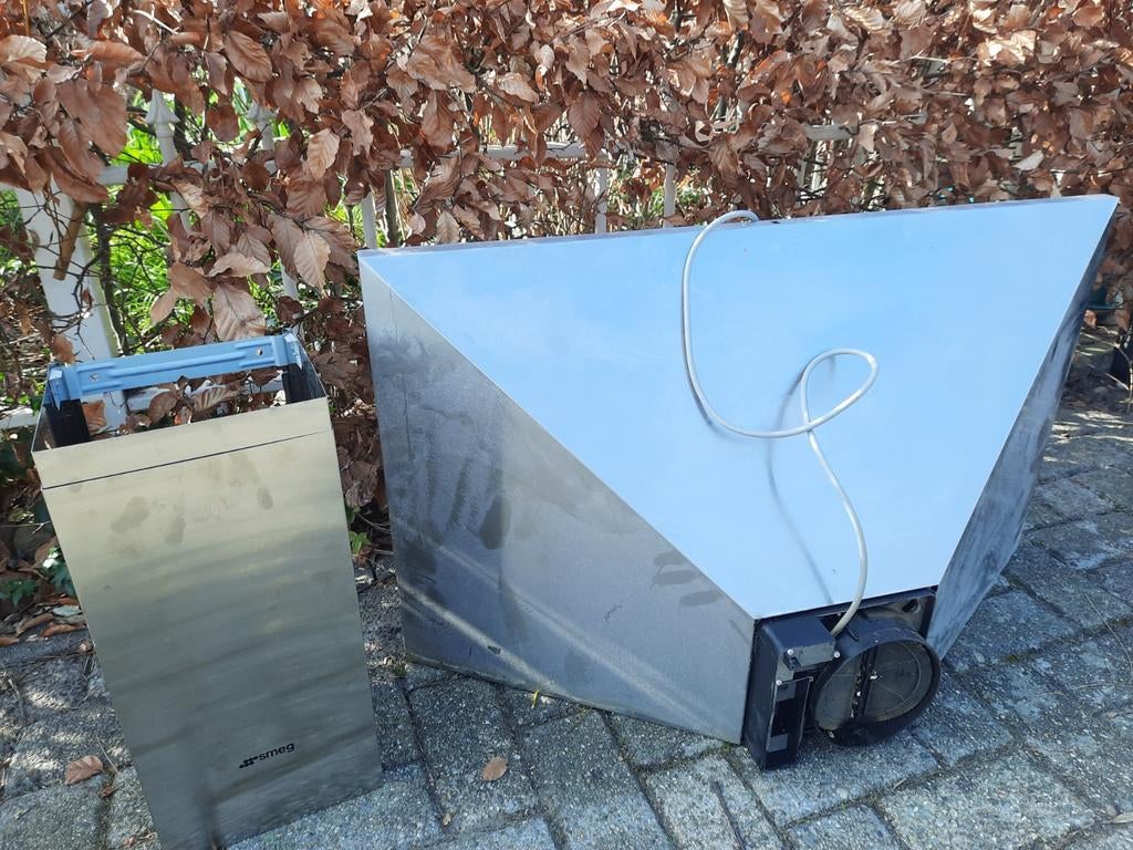 SMEG KSA900HXE Afzuigkap - Goede staat, Witgoed en Apparatuur, Afzuigkappen, Ophalen of Verzenden, Gebruikt, Vrijstaand, Wandschouwkap