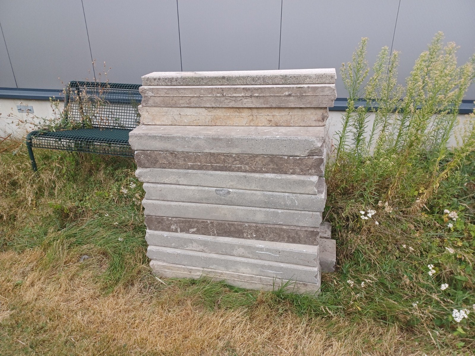 30 stuks. Dikke Betonbanden 10x20x100, Tuin en Terras, Ophalen, 100 tot 200 cm, Overige typen, Minder dan 25 cm