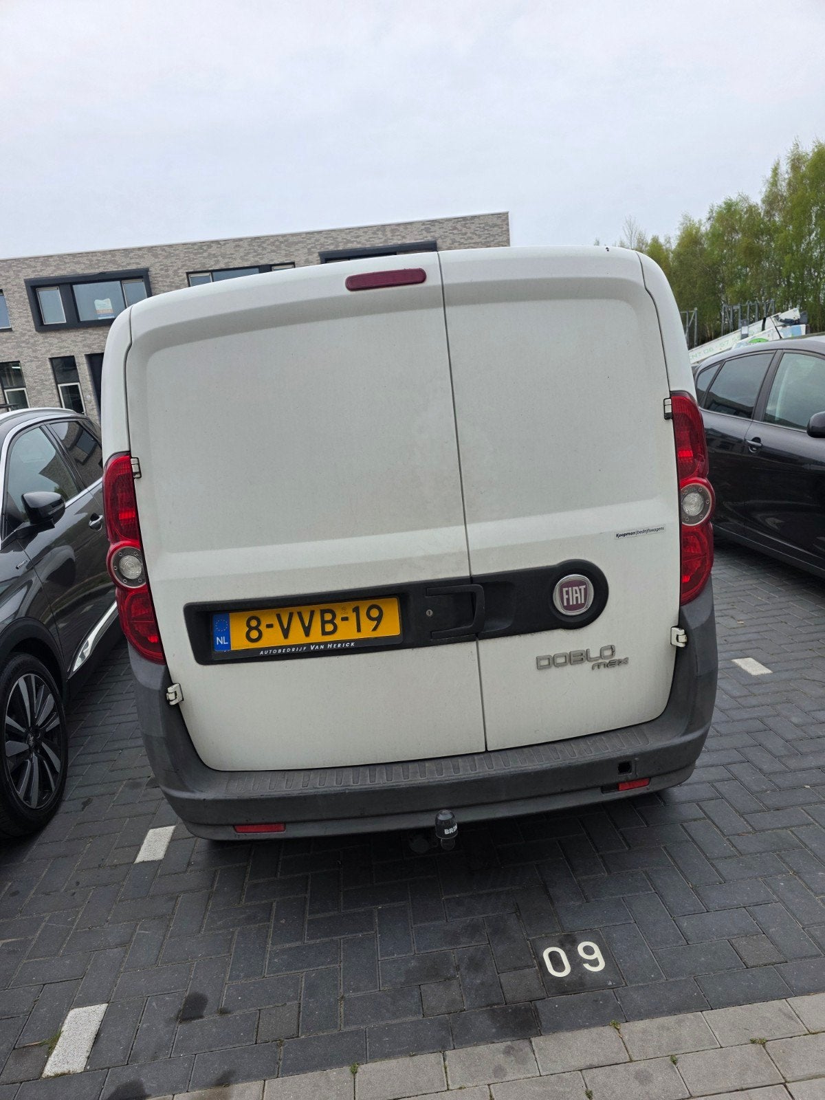 Fiat Doblo C 1.2 2012, Auto's, Euro 5, Stof, 4 cilinders, Wit