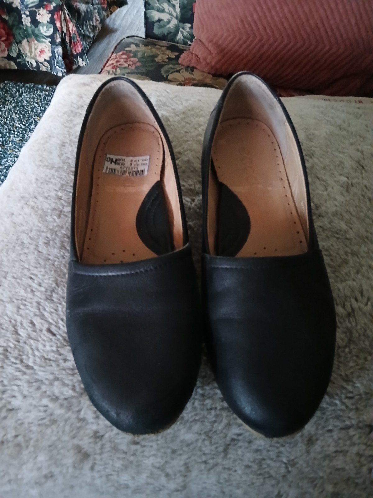 ecco ballerina's, Ophalen of Verzenden, Zo goed als nieuw, Zwart