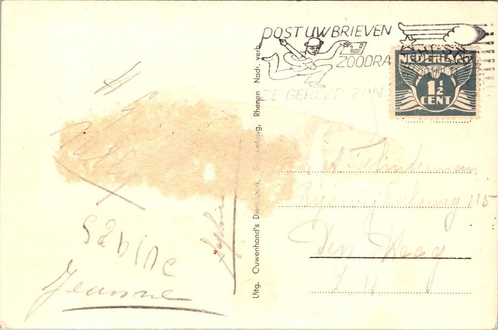 Rhenen - 8 oude ansichtkaarten III Ouwehands Dierenpark, Verzamelen, Verzenden, 1920 tot 1940, Gelopen, Utrecht