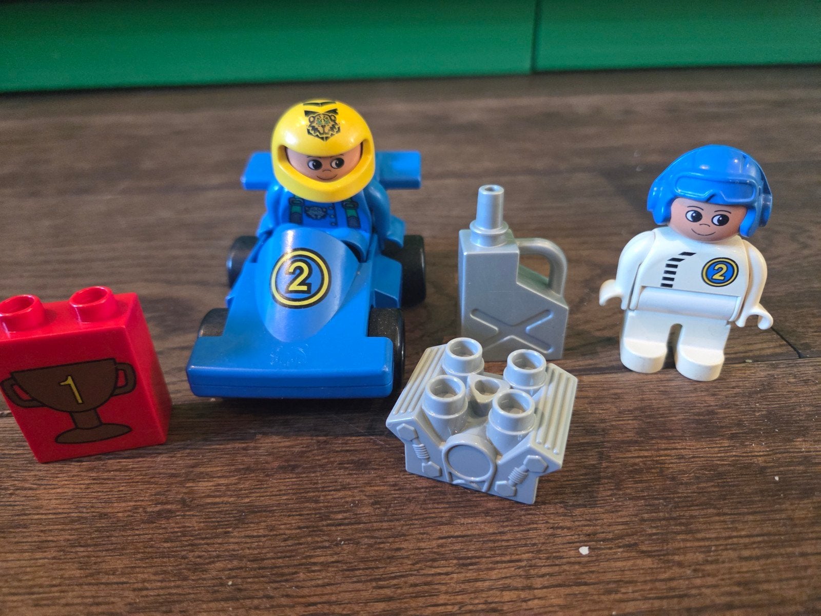 Vintage LEGO Duplo Max Verstappen F1 Race Set, Inclusief minifiguren, Gebruikt, Ophalen of Verzenden, Complete set