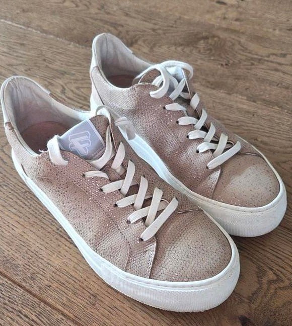 Beige/Roze sneakers Floris van Bommel maat 40, Ophalen of Verzenden, Zo goed als nieuw, Beige, Sneakers of Gympen