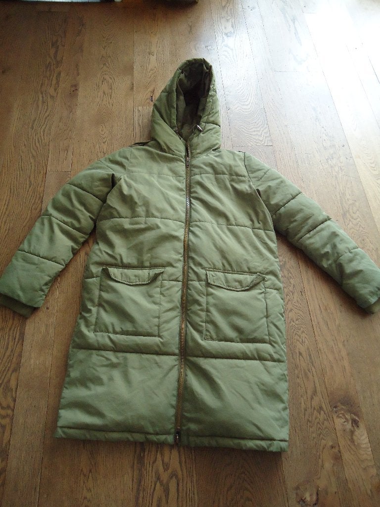 groene Object lange winterjas maat L, Kleding | Dames, Ophalen of Verzenden, Gedragen, Groen, Object