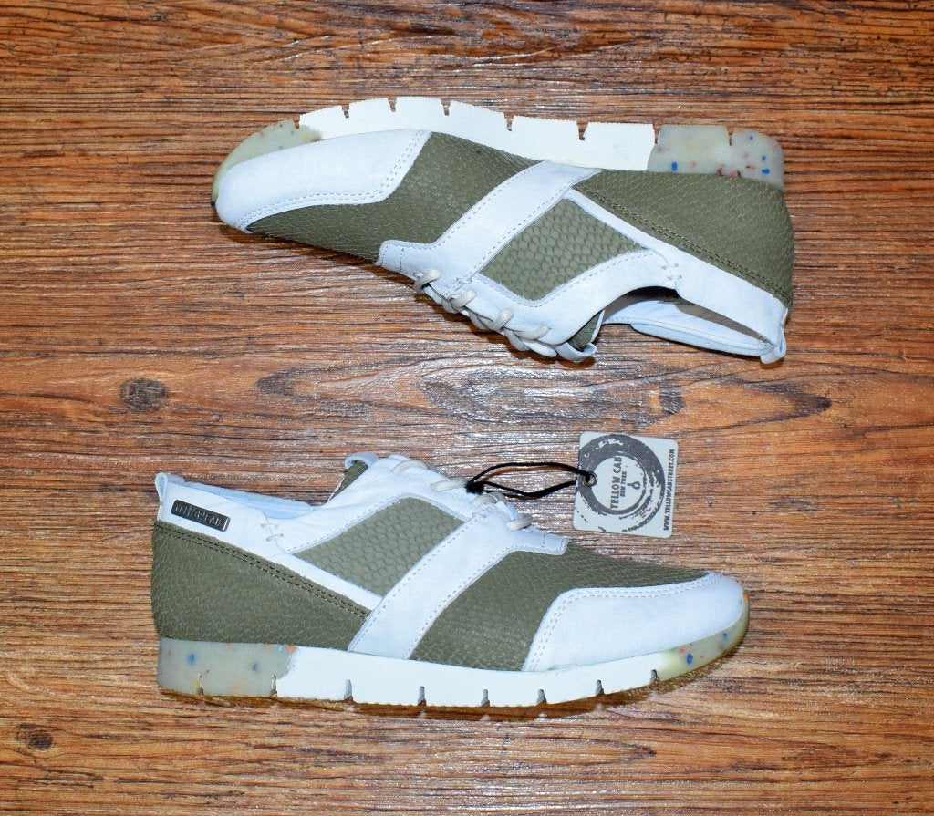 YELLOW CAB - leren TOPIC sneakers green - maat 36, Overige kleuren, Nieuw, Ophalen of Verzenden, Yellow Cab