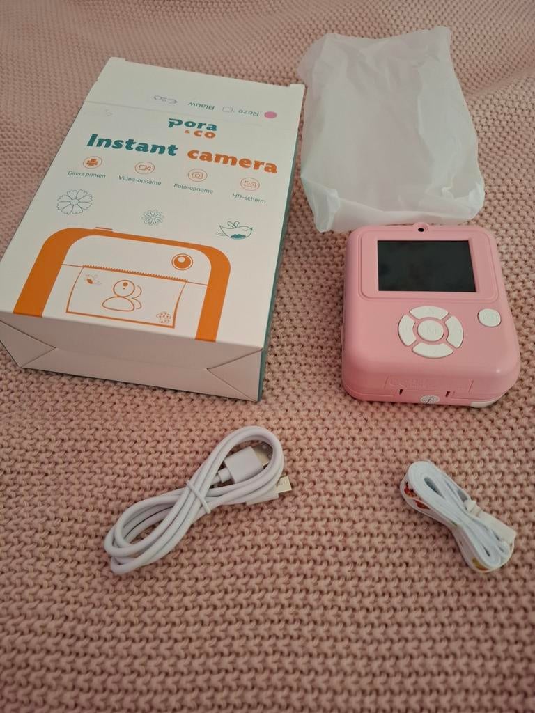 Pora & Co Instant Camera - Roze Kinder Camera, Audio, Tv en Foto, Fotocamera's Digitaal, Compact, Ophalen of Verzenden, Zo goed als nieuw