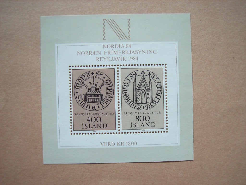 2   IJsland blok 4 Pf, Postzegels en Munten, Ophalen of Verzenden, IJsland, Postfris