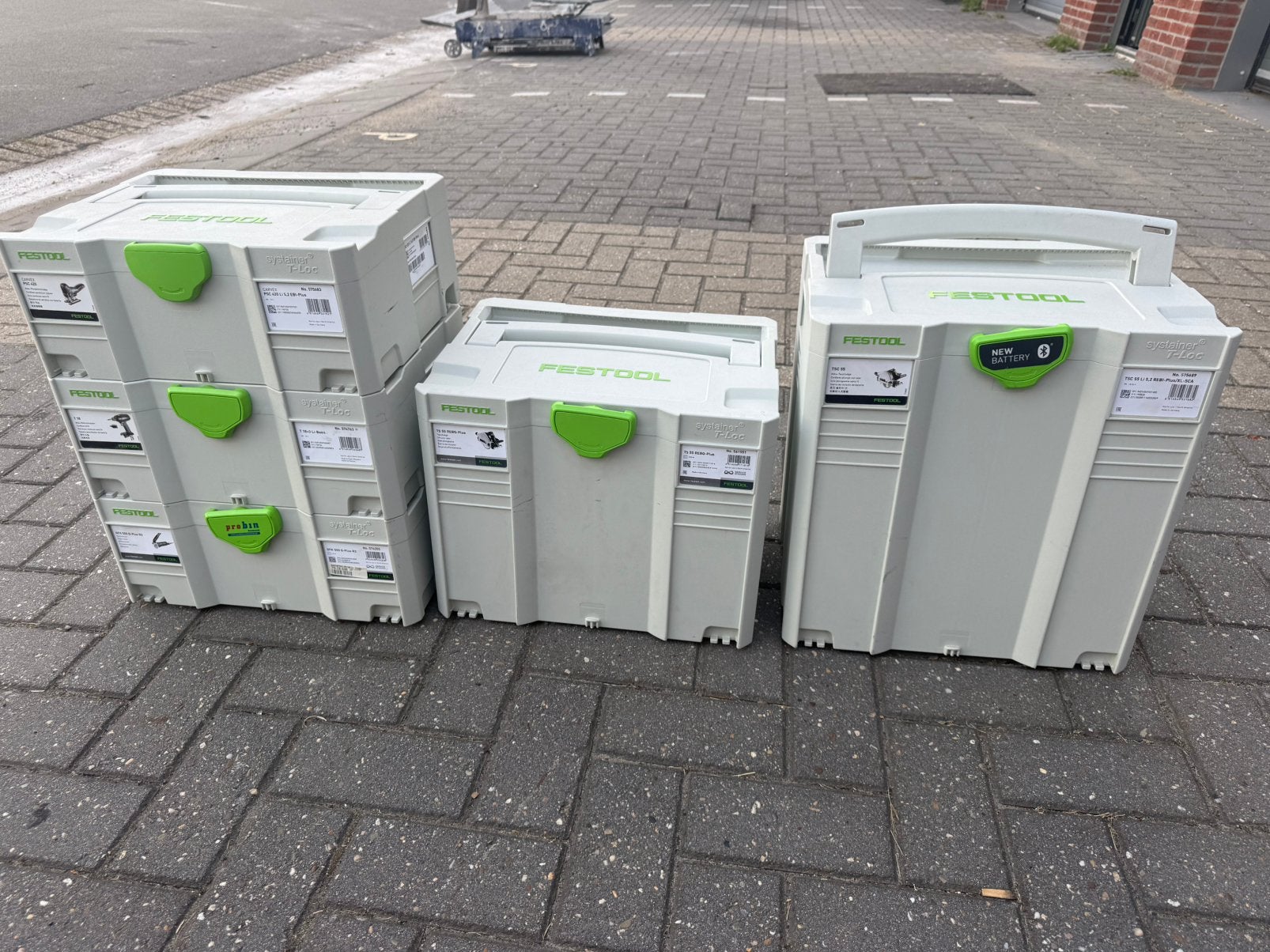 Festool Systainer T-Loc diverse maten leeg wel met inlays, Ophalen, Zo goed als nieuw