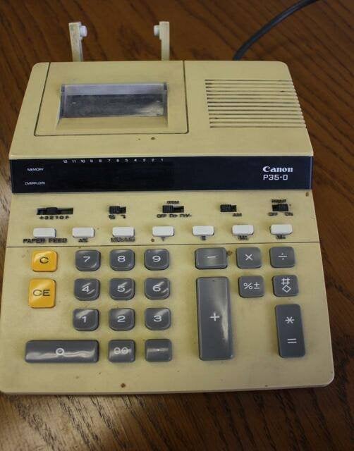 Canon p35-D rekenmachine, Ophalen of Verzenden, Gebruikt