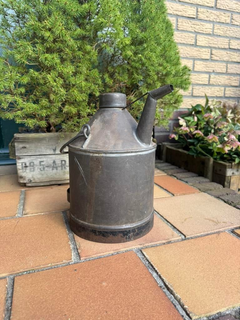 Antieke petroleum benzine kan blik oldtimer auto garage, Ophalen of Verzenden