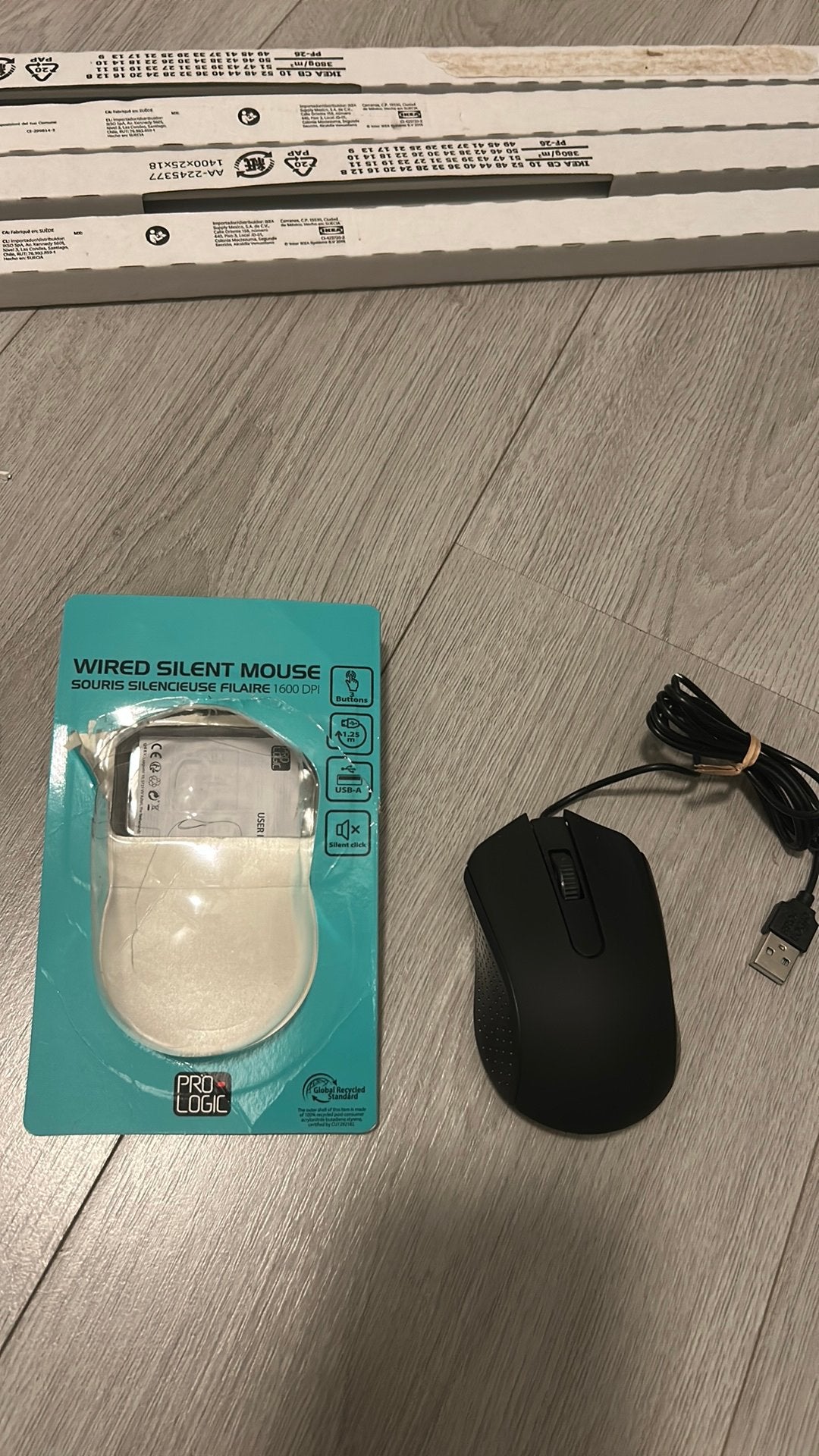 New! Wired usb silent mouse, Computers en Software, Ophalen of Verzenden, Nieuw, Bedraad, Muis