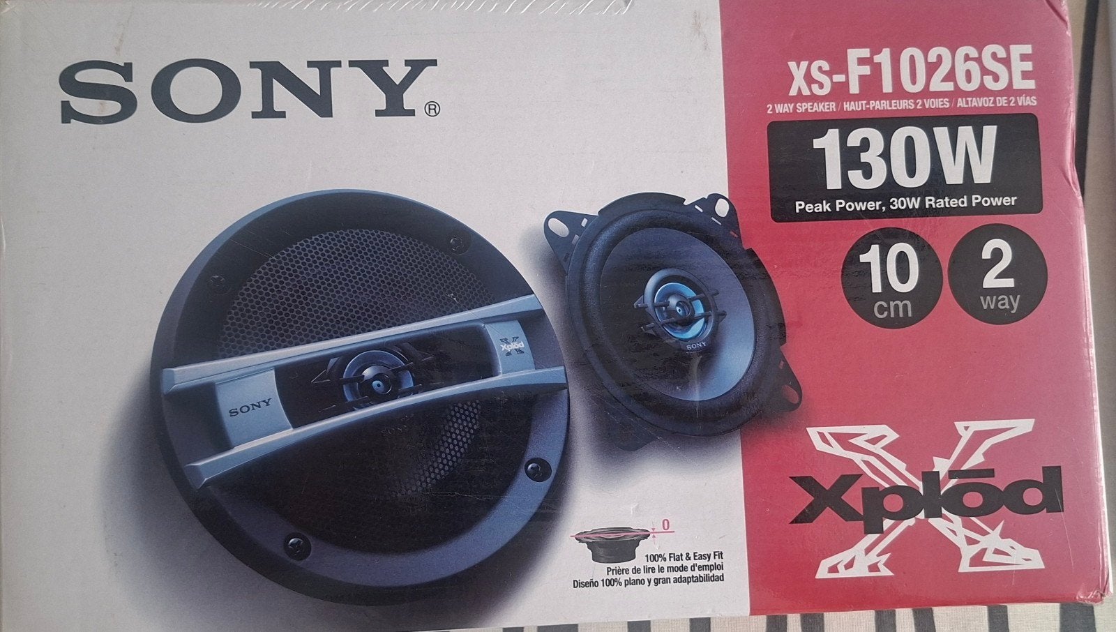 Sony XS-F1026SE Xplod 10cm 2-weg autospeakers 130W, Auto diversen, Ophalen of Verzenden, Nieuw
