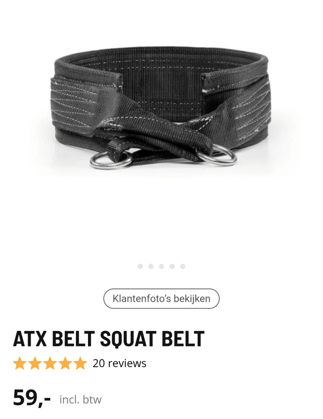ATX Belt Squat Belt, Sport en Fitness, Ophalen of Verzenden, Nieuw