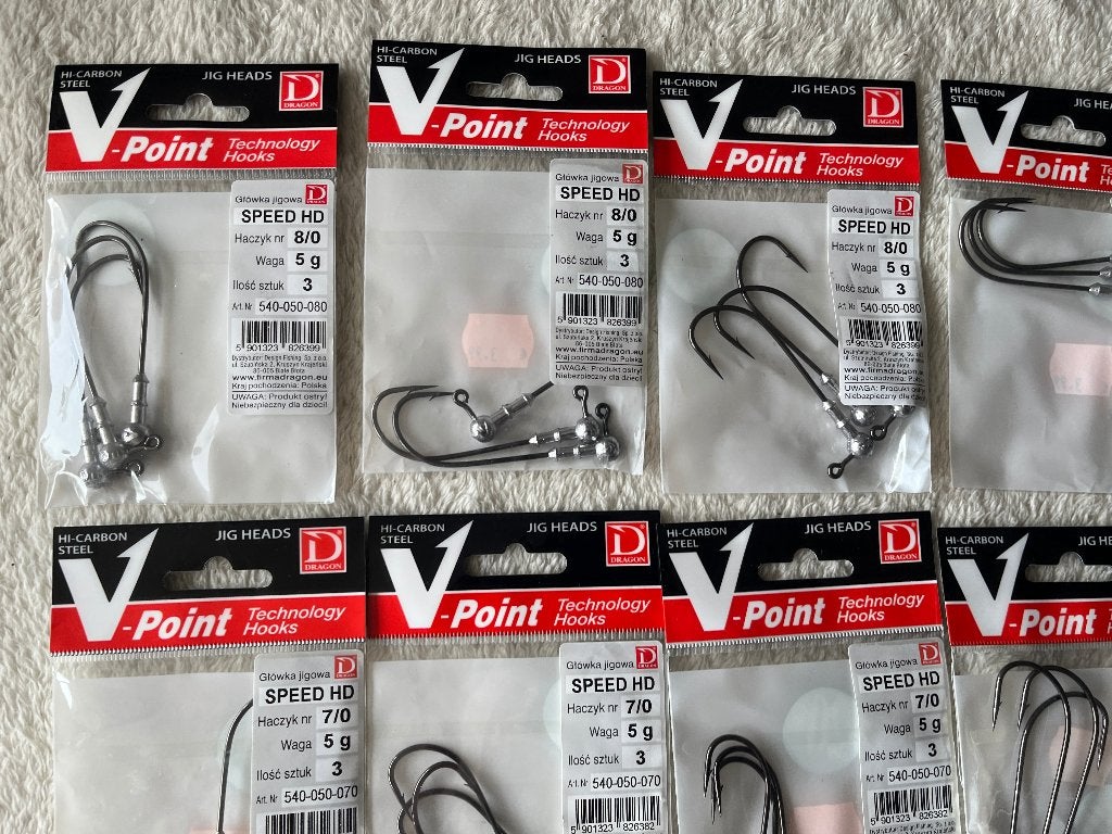 adv 436 / NIEUW mixset 10 zakjes dropshot haken V POINT, Ophalen of Verzenden, Nieuw, Overige typen
