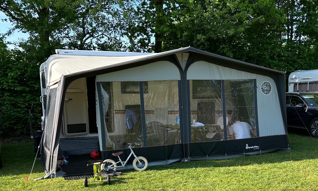 Isabella Capri North (G18/A975) incl. CarbonX & accessoires, Caravans en Kamperen, Ophalen, Zo goed als nieuw, Ten Cate All Season 240g/m2