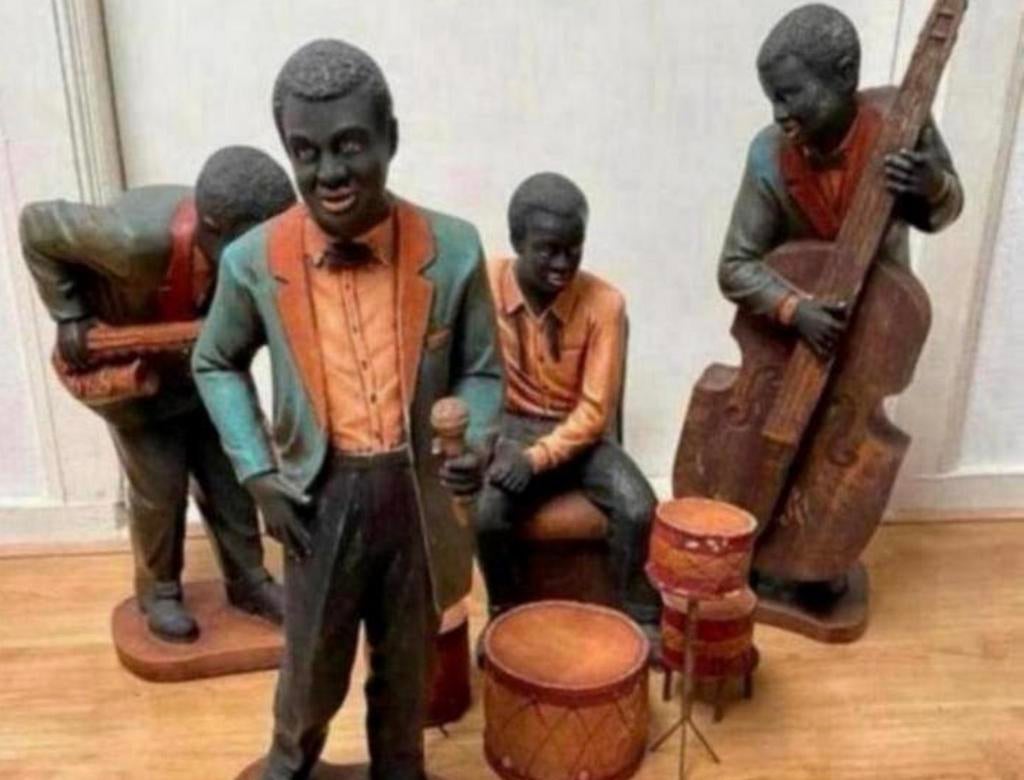 Jazz Band Beelden  65 cm hoog, Verzamelen, Ophalen, Gebruikt