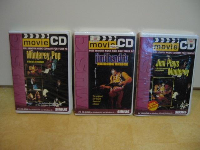 3 x UNIEKE MOVIE CD Jimi Hendrix Monterey Rainbow Bridge, Vanaf 12 jaar, Ophalen of Verzenden, Nieuw in verpakking, Muziek en Concerten