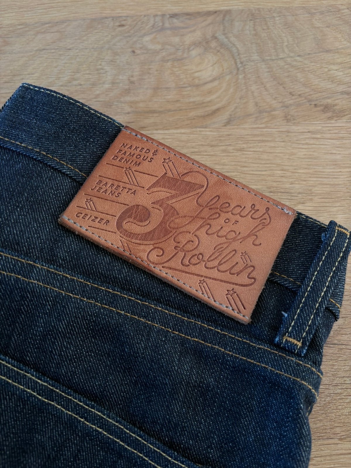 RARE! Naked & Famous x Baretta x Ceizer Selvedge Jeans - W31, Ophalen of Verzenden, Zo goed als nieuw, Blauw, W32 (confectie 46) of kleiner