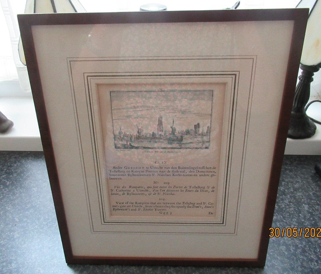 LITHO- UTRECHT AAN DE BUYTE SINGEL- A RADEMAKER FECIT, Gesigneerd, Ophalen of Verzenden, Overige onderwerpen, Lithografie
