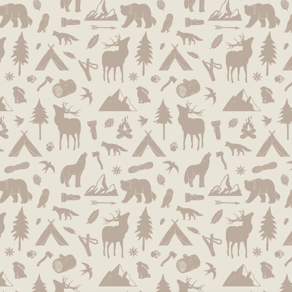 Kinderbehang Wild Forest Naturel Little Amour, Nieuw, Ophalen of Verzenden, Little Amour, Info@littleamour.nl