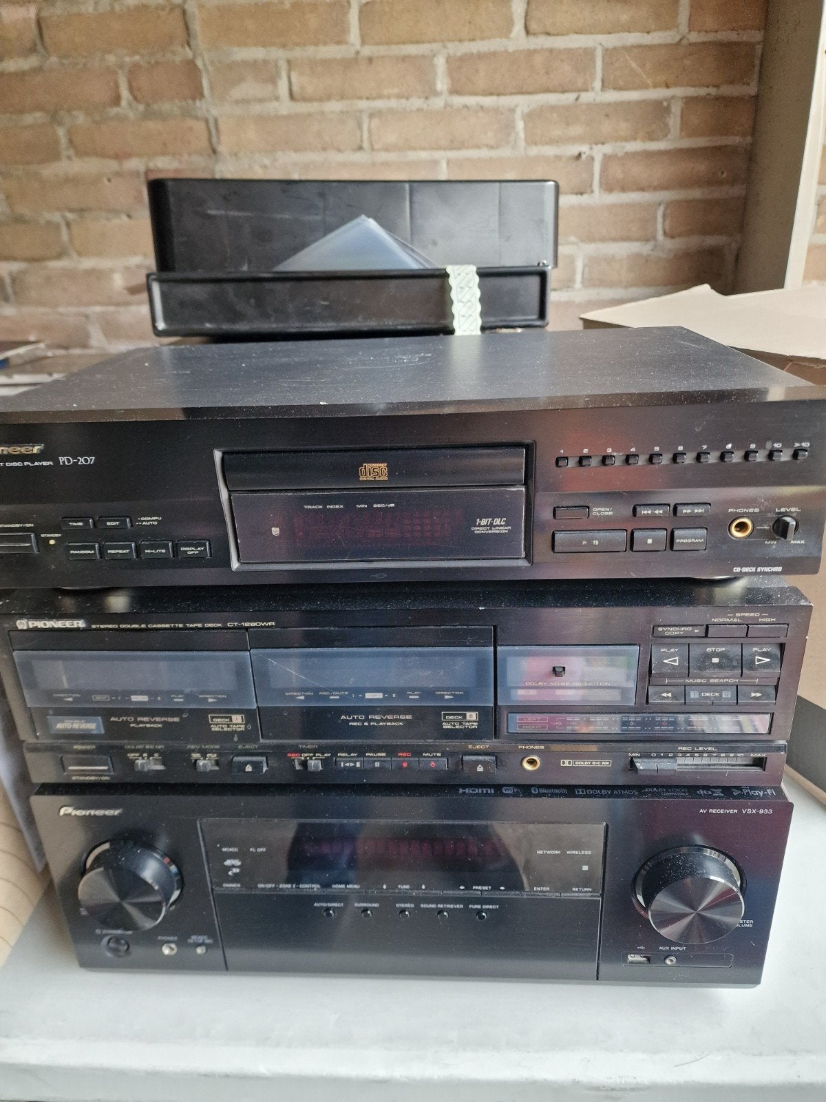 Pioneer Hifi Set: Versterker, Cassettedeck, CD-speler, Audio, Tv en Foto, Gebruikt, Pioneer, Cassettedeck, Losse componenten