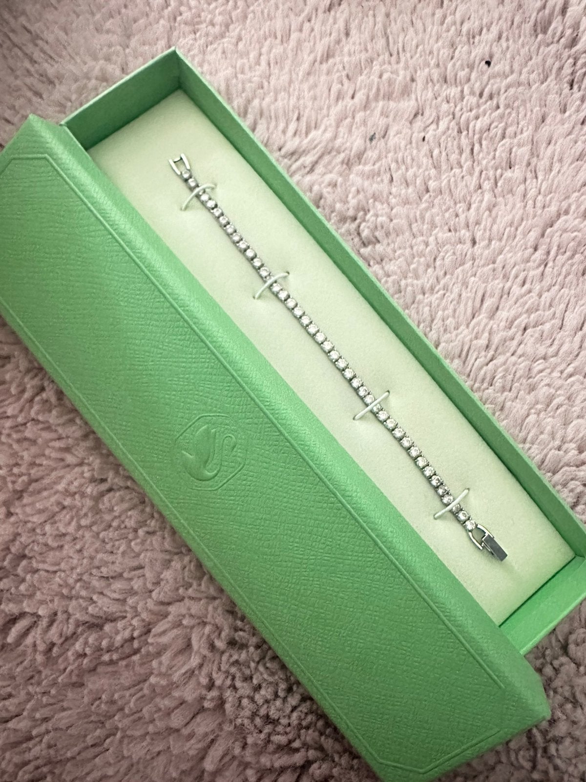 Swarovski armband zilverkleurig origineel, Verzenden, Zo goed als nieuw
