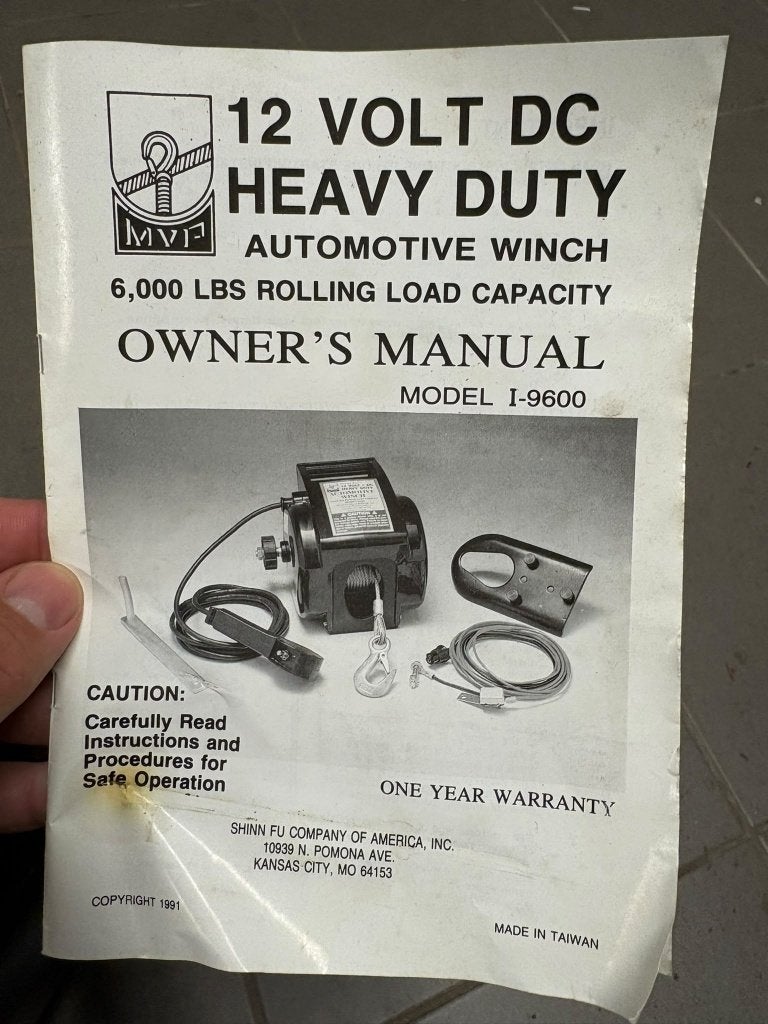 Zware winch 12V, Ophalen, Nieuw