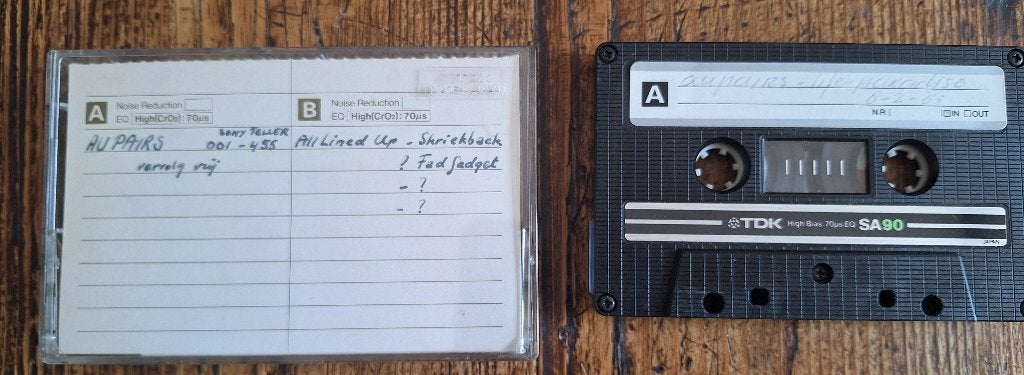 tape radio Au Pairs  Paradiso 1983, Ophalen of Verzenden, Gebruikt, Boek, Tijdschrift of Artikel