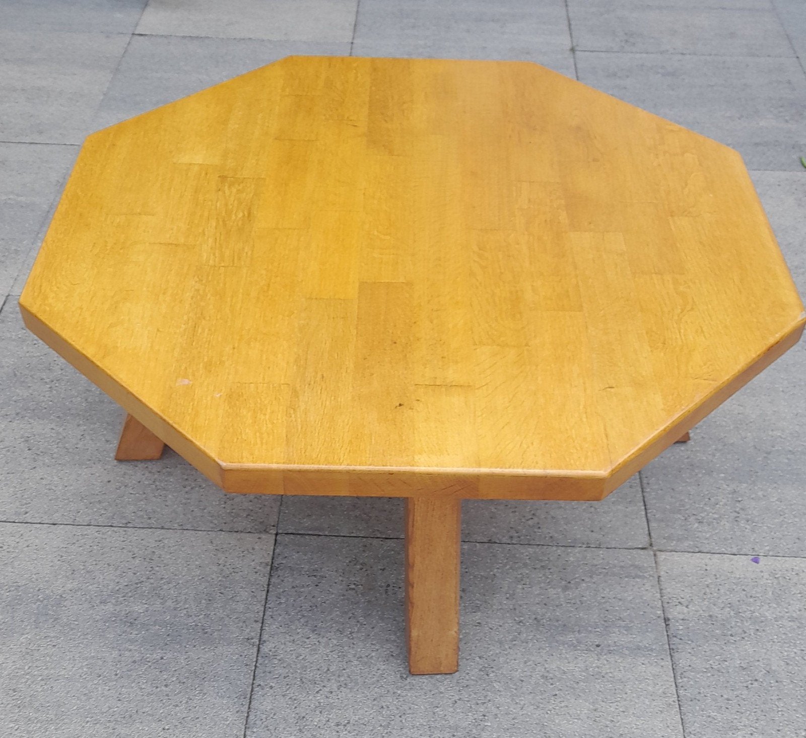 Oisterwijk blank eiken salontafel, 8 hoekig, 75 cm of meer, Overige vormen, Hout, Ophalen
