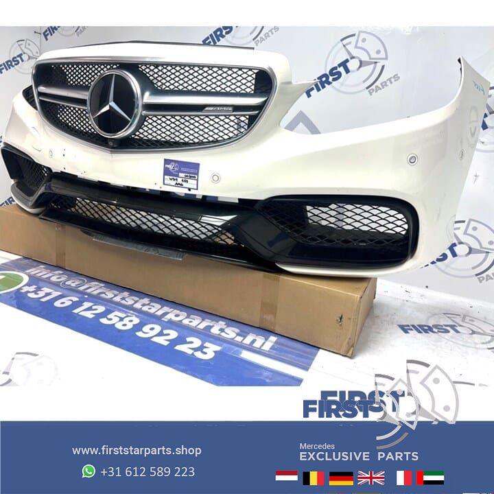 W212 FACELIFT E63 AMG VOORBUMPER WIT COMPLEET origineel Merc, Gebruikt, -, Voor, Ophalen of Verzenden